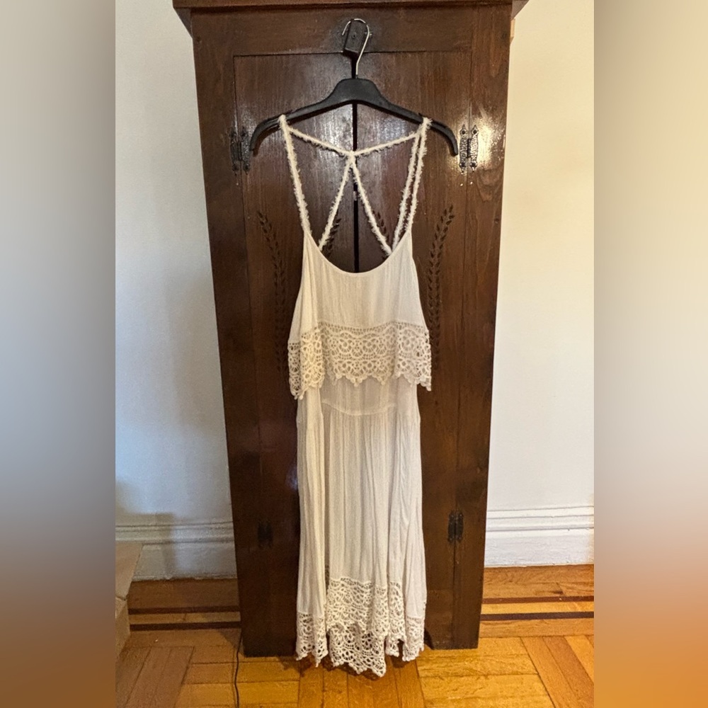 Free People Star Slip Ivory Dress XS Fairycore Cottagecore